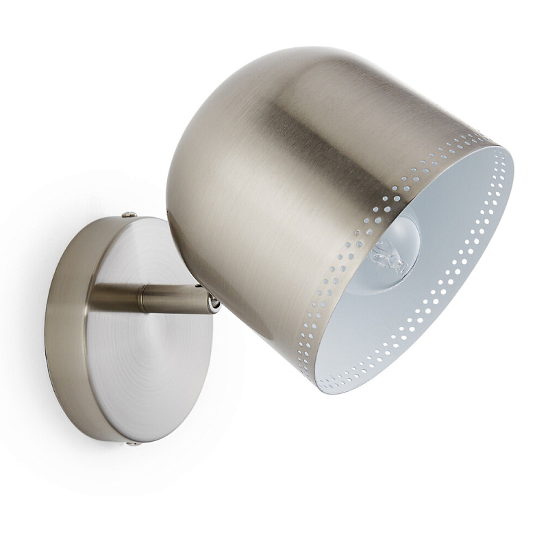 Бра в индустриальном стиле Wilona Lighting Никель Бра в индустриальном стиле Wilona Lighting Никель в Грозном | Loft Concept