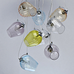 Люстра каскадная с 9-ю разноцветными стеклянными плафонами Kaleido варинант исполнения - 4 | Loft Concept в Грозном