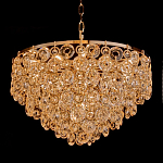 Люстра каскадная с подвесками в форме колец Galaxy of Light варинант исполнения - 1 | Loft Concept в Грозном