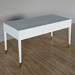 Письменный стол Elsa Dreams White Шпон дерево с двумя ящиками варинант исполнения - 5 | Loft Concept в Грозном