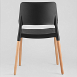 Пластиковый стул на ножках из массива бука Ferret Black 4 шт варинант исполнения - 3 | Loft Concept в Грозном