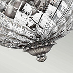 Потолочный светильник с чашеобразным плафоном из толстого волнообразного стекла и широким узорчатым основанием Hinkley варинант исполнения - 7 | Loft Concept в Грозном