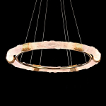 Люстра в форме кольца с золотым декором Warm Heavenly Light варинант исполнения - 4 | Loft Concept в Грозном