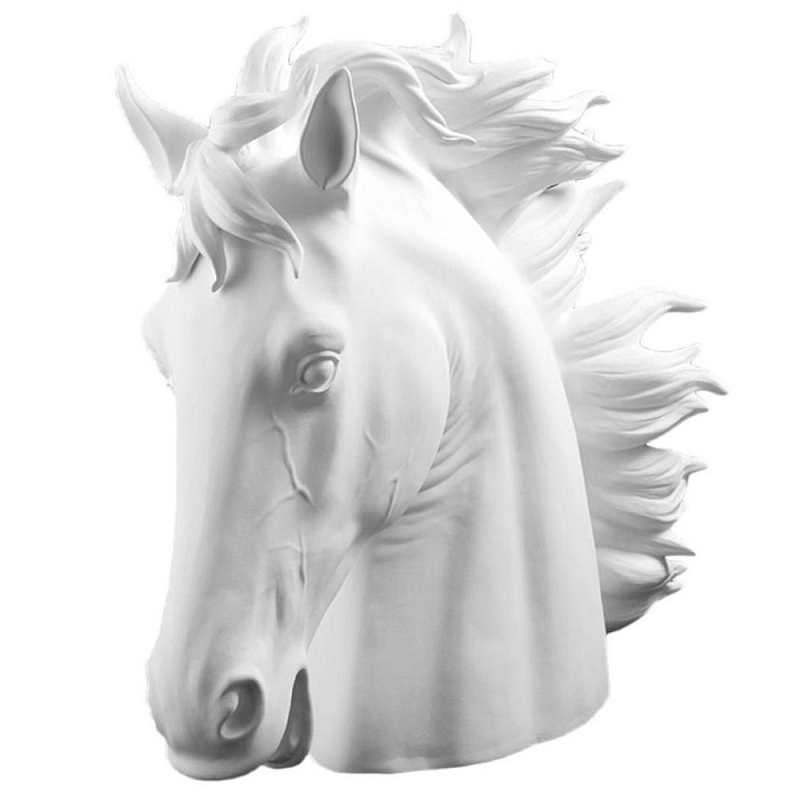 Статуэтка Horse Head Bisc. White Белый Статуэтка Horse Head Bisc. White Белый в Грозном | Loft Concept