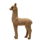 Декоративная статуя с мягкой шерстью Brown Alpaca варинант исполнения - 2 | Loft Concept в Грозном