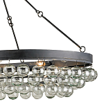 Люстра большая овальная с подвесными стеклянными элементами Impressive Profile варинант исполнения - 1 | Loft Concept в Грозном