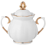 Чайный сервиз из фарфора со стразами на 6 персон 15 предметов Shine Porcelain варинант исполнения - 2 | Loft Concept в Грозном