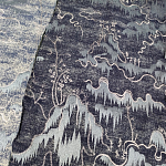 Мебельная ткань Вышивка серый цвет 130 см T2-39 варинант исполнения - 1 | Loft Concept в Грозном