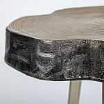 Металлический столик со столешницей в виде слеба Slabby варинант исполнения - 3 | Loft Concept в Грозном