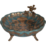 Блюдо фарфоровое Птица на ветке Flora варинант исполнения - 2 | Loft Concept в Грозном