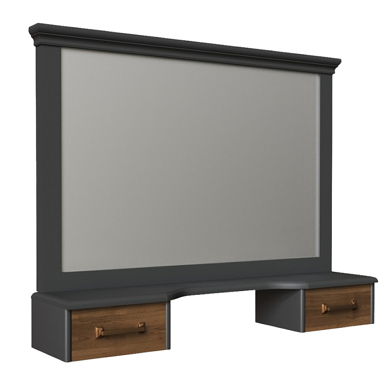 Зеркало для туалетного столика из массива бука Tasteful Furniture Зеркало Серый Коричневый Зеркало для туалетного столика из массива бука Tasteful Furniture Зеркало Серый Коричневый в Грозном | Loft Concept