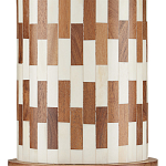 Настольная лампа с узором вдоль колоннообразного основания Brick Surface варинант исполнения - 1 | Loft Concept в Грозном