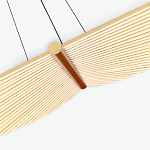 Люстра в виде распахнутых крыльев из тонких металлических планок Flight of Freedom варинант исполнения - 5 | Loft Concept в Грозном