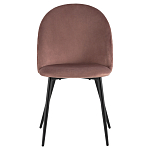 Мягкий стул в велюре пыльно-розового цвета Miruna Chair варинант исполнения - 2 | Loft Concept в Грозном