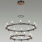 Люстра подвесная с двумя круглыми ярусами и цилиндрическими плафонами Arnaut Light варинант исполнения - 3 | Loft Concept в Грозном