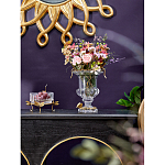 Чаша из прозрачного стекла на бронзовых ножках в виде стрекоз Eden Garden варинант исполнения - 3 | Loft Concept в Грозном