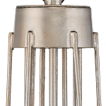 Люстра серебряного цвета с изогнутыми элементами каркаса Twisted Iron Chandelier варинант исполнения - 3 | Loft Concept в Грозном