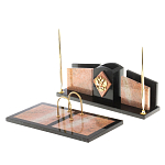 Настольный письменный набор из розового мрамора Marble Accessory варинант исполнения - 2 | Loft Concept в Грозном