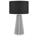 Настольная лампа с черно-белым узором Wavy Stripes варинант исполнения - 2 | Loft Concept в Грозном