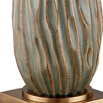 Настольная лампа с фактурным корпусом и тканевым абажуром Smooth Peaks варинант исполнения - 1 | Loft Concept в Грозном