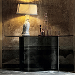 Консоль дымчатого цвета с изогнутым основанием Arabesque варинант исполнения - 3 | Loft Concept в Грозном