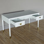Письменный стол Elsa Dreams White Шпон дерево с двумя ящиками варинант исполнения - 3 | Loft Concept в Грозном