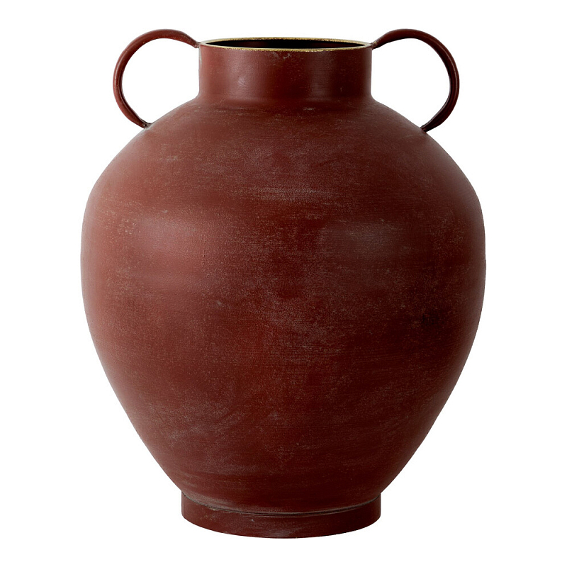 Ваза бордовая с 2-мя фактурными ручками Vase Burgundy Glaze Бордовый в Грозном | Loft Concept 