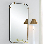 Зеркало настенное в черной металлической раме Mirror Cardinal варинант исполнения - 4 | Loft Concept в Грозном