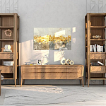 Витрина левая из массива дуба с 5-ю полками и 2-мя ящиками Tasteful Furniture варинант исполнения - 2 | Loft Concept в Грозном