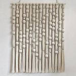 Панно на стену из хлопковых нитей White Morse Wall Hanging  варинант исполнения - 4 | Loft Concept в Грозном