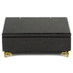 Шкатулка из натурального камня змеевик чёрного цвета Stone Casket варинант исполнения - 2 | Loft Concept в Грозном