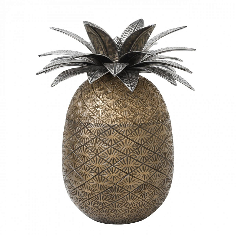 Шкатулка Eichholtz Box Pineapple Латунь Античная полированная Серебряный Шкатулка Eichholtz Box Pineapple Латунь Античная полированная Серебряный в Грозном | Loft Concept