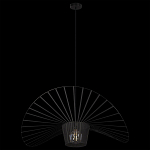 Подвесной светильник чёрного цвета с металлическим каркасом в форме веера Friture Vertigo Pendant варинант исполнения - 4 | Loft Concept в Грозном