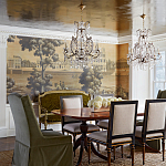 Обои ручная роспись Monuments of Paris Roberts on antique scenic Xuan paper варинант исполнения - 1 | Loft Concept в Грозном