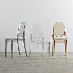 Прозрачный стул с серым оттенком LOUIS GHOST CHAIR варинант исполнения - 8 | Loft Concept в Грозном