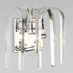 Бра цвета никель с изогнутыми хрустальными элементами Radiant Ribbons варинант исполнения - 4 | Loft Concept в Грозном