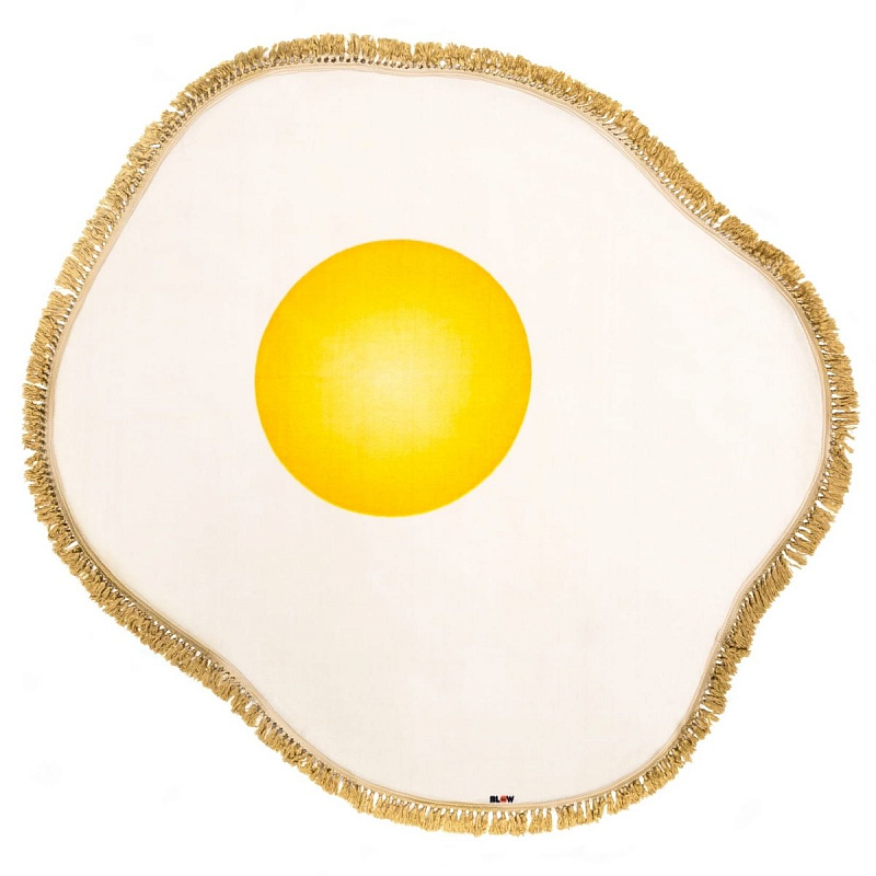 Ковер Seletti Rug Egg Желтый Белый Ковер Seletti Rug Egg Желтый Белый в Грозном | Loft Concept