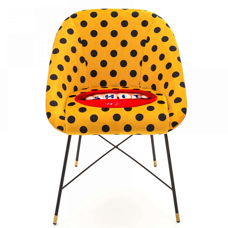 Кресло Seletti Padded Chair Shit Желтый Черный Кресло Seletti Padded Chair Shit Желтый Черный в Грозном | Loft Concept