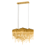 Люстра подвесная с металлическими цепочками и изогнутыми металлическими дугами 72 см Atlantis Chain варинант исполнения - 12 | Loft Concept в Грозном