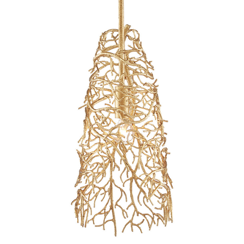 Подвесной светильник золотой в виде кораллов Coral Decor Золотой Подвесной светильник золотой в виде кораллов Coral Decor Золотой в Грозном | Loft Concept