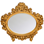 Зеркало настенное золотое с ажурным резным орнаментом Classic Ornament Mirror варинант исполнения - 1 | Loft Concept в Грозном