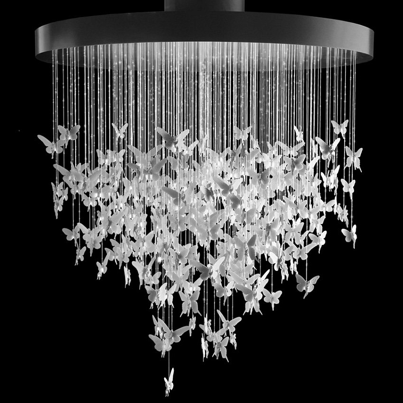 Люстра Night Fairy Chandelier Белый Черный Люстра Night Fairy Chandelier Белый Черный в Грозном | Loft Concept