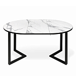 Стол обеденный раздвижной со столешницей белый мрамор Magali варинант исполнения - 4 | Loft Concept в Грозном