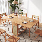 Обеденный стол раскладной из дерева Astiс Table варинант исполнения - 3 | Loft Concept в Грозном