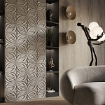 Гипсовая 3D панель с принтографией PM-37 варинант исполнения - 1 | Loft Concept в Грозном