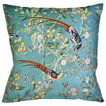 Подушка декоративная с изображением птиц в саду Chinoiserie Birds in a Tree Cushion варинант исполнения - 1 | Loft Concept в Грозном
