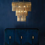 Люстра трёхъярусная золотого цвета Metal Tentacles варинант исполнения - 3 | Loft Concept в Грозном