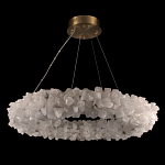 Люстра кольцевая из натурального горного хрусталя Harmonious Crystal Circles варинант исполнения - 2 | Loft Concept в Грозном