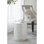 Приставной столик с рисунком из раковин устриц Bone Inlay варинант исполнения - 6 | Loft Concept в Грозном