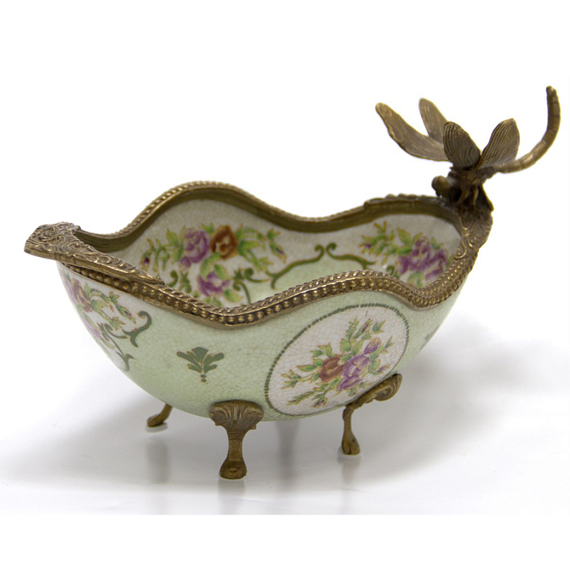 Чаша Pale Green Зеленый шалфей Бронза в Грозном | Loft Concept 